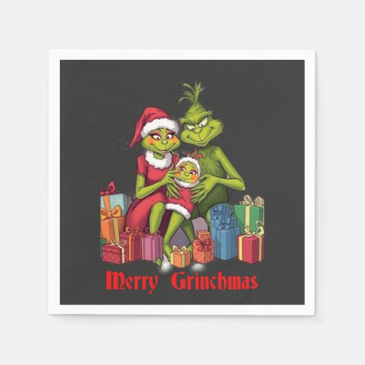 Serviette En Papier Merry Grinchmas (Devant)