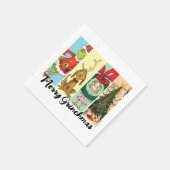 Serviette En Papier Merry Grinchmas Holiday Collage (Coin)