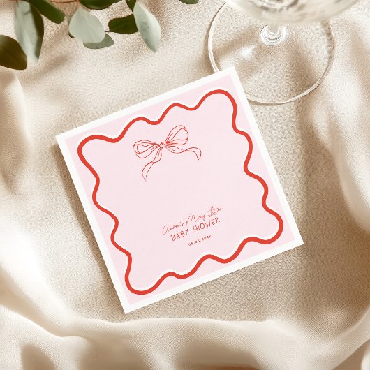 Serviette En Papier Merry Little Baby Shower Hand Drawn Christmas