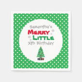 Serviette En Papier Merry Little Birthday (Devant)