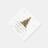 Serviette En Papier Merry Little Christmas Tree Baby Shower (Coin)