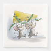 Serviette En Papier Merry Mice Mic & Mac Holiday Paper Napkin (Devant)