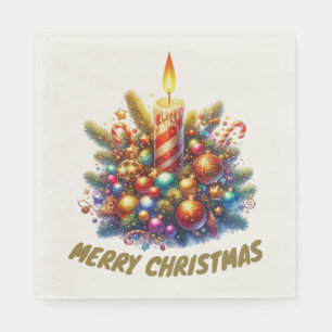 SERVIETTE EN PAPIER MERRY NOËL