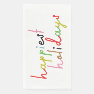 Serviette En Papier MERRY NOËL et une NOUVELLE ANNÉE