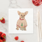 Serviette En Papier Merry Woofmas 1 (En situation)