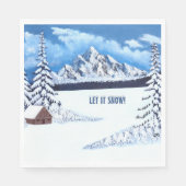 Serviette En Papier Merveille d'hiver (Devant)