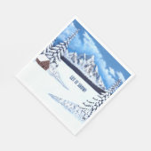 Serviette En Papier Merveille d'hiver (Coin)