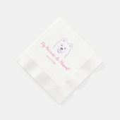 Serviette En Papier Mes Pawrents Sont Mariés Mariages Samoyé serviette (Coin)