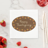 Serviette En Papier Message bon thanksgiving (En situation)