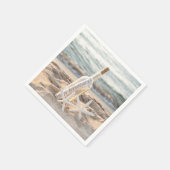 Serviette En Papier Message d'anniversaire heureux en bouteille (Coin)