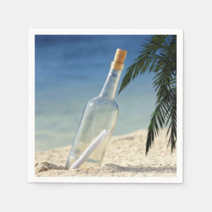 Serviette En Papier Message dans une bouteille 2