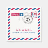 Serviette En Papier Messagerie | Réception de mariage (Devant)