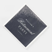 Serviette en papier métallisé pour fête de retrait (Coin)