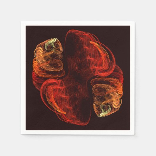 Serviette En Papier Métamorphose Art Abstrait (Devant)