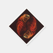 Serviette En Papier Métamorphose Art Abstrait (Coin)