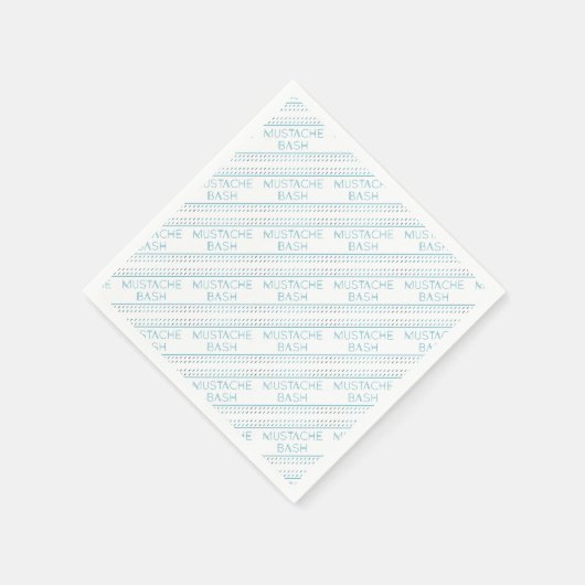 Serviette En Papier Métro Mustache Bash (Coin)