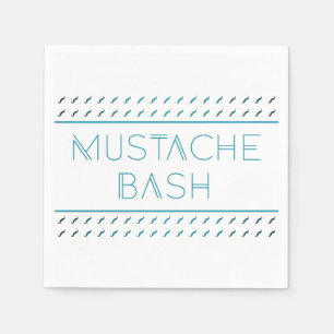 Serviette En Papier Métro Mustache Bash