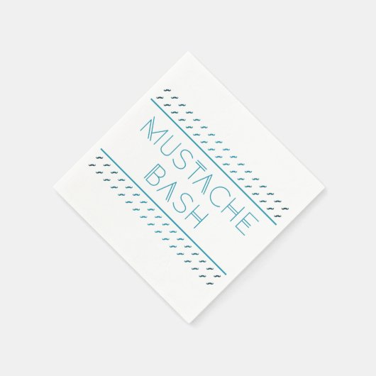 Serviette En Papier Métro Mustache Bash (Coin)