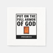Serviette En Papier Mets sur toute l'armure de Dieu foi chrétienne rel (Devant)