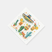 Serviette En Papier Mexicaine Boissons colorées (Coin)