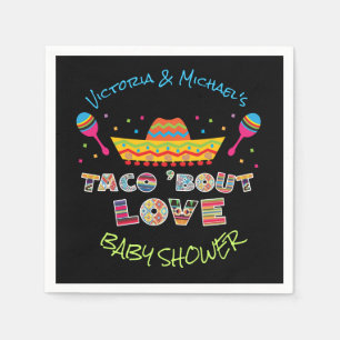 Serviette En Papier mexicaine Fiesta taco bout love couples douche