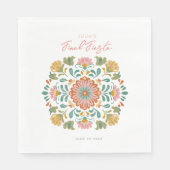 Serviette En Papier Mexical Talavera Final Fiesta Margarita (Devant)