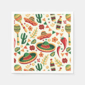 Serviette En Papier Mexican Cinco De Mayo Pattern (Devant)