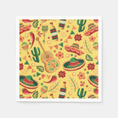 Serviette En Papier Mexican Cinco De Mayo Pattern  (Devant)