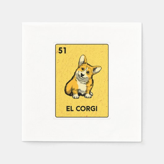 Serviette En Papier Mexican Lottery Bingo Gamer Card Casino (Devant)