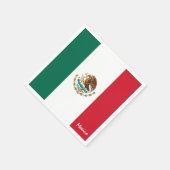 Serviette En Papier Mexique Napkins, soirée mexicaine Drapeau /amateur (Coin)