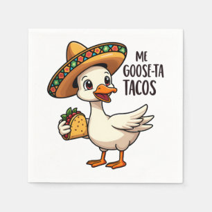 Serviette En Papier Mi Goose ta tacos Drôle Mexicain Taco Amateurs