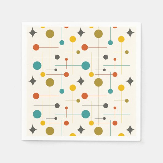 Serviette En Papier Mi-siècle (Devant)