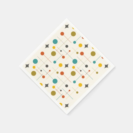 Serviette En Papier Mi-siècle (Coin)