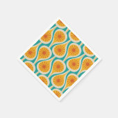 Serviette En Papier Mi-Siècle moderne Atomique gouttes Motif rétro (Coin)
