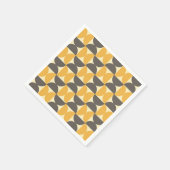 Serviette En Papier Mi-siècle moderne Brown & Motif or (Coin)