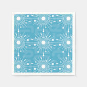 Serviette En Papier Mi-siècle moderne Spoutnik atomique Snowflake MOD (Devant)