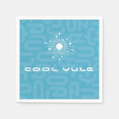 Serviette En Papier Mi-siècle moderne Spoutnik atomique Snowflake MOD (Devant)