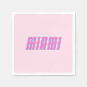 Serviette En Papier Miami (Devant)