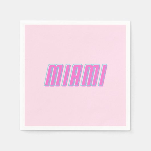 Serviette En Papier Miami (Devant)