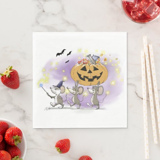 Serviette En Papier Mic, Mac & Moe's Happy Halloween (En situation)