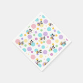 Serviette En Papier Mickey Mouse Polka Dot Baby Shower (Coin)