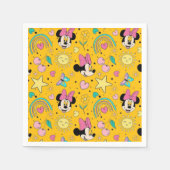 Serviette En Papier Mickey Mouse Polka Dot orange Baby Shower (Devant)