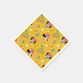 Serviette En Papier Mickey Mouse Polka Dot orange Baby Shower (Coin)