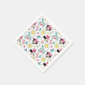 Serviette En Papier Mickey Mouse Polka Dot white Baby Shower (Coin)