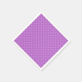 Serviette En Papier Micro pois blanc - Orchidée violet (Coin)