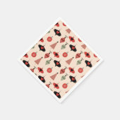 Serviette En Papier Mid Century Modern Christmas Pattern (Coin)