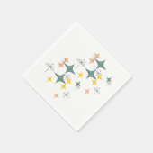 Serviette En Papier Mid Century Modern Eames atomique Starburts person (Coin)