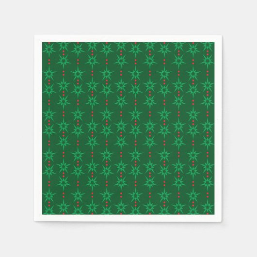 Serviette En Papier Mid Mod Garland Livre vert Naples (Devant)