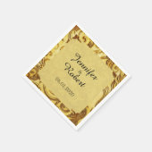 Serviette En Papier Midas Touch Gold Mariage Napkin (Coin)