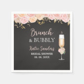Serviette En Papier Midday Mimosa Bridal Shower Opulent Blooms (Devant)